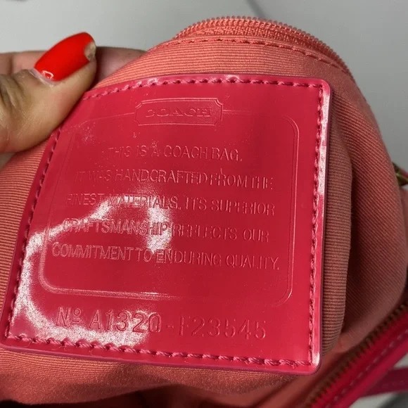 Authentic coach bag and wallet multicoloured canvas - Picture 14 of 14